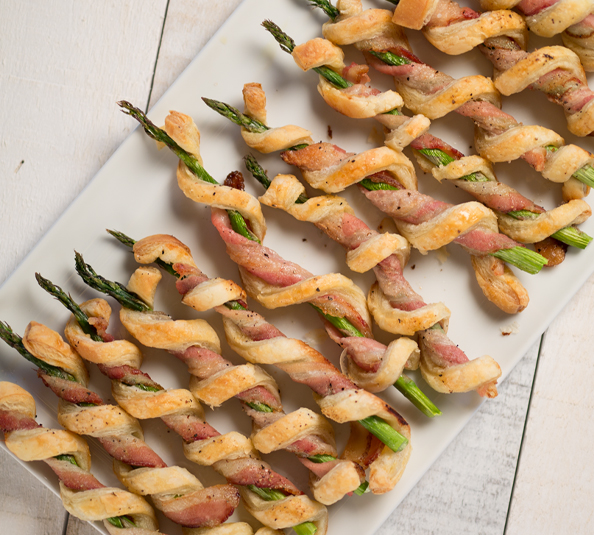 Bacon Asparagus Pastry Twists 