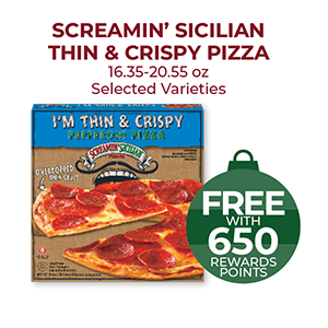 Screamin Sicilian Thin & Crispy Pizza 16.35-20.55oz, Selected Varieties
