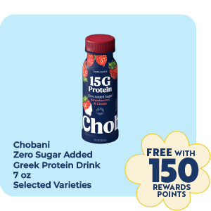 Chobani Zero Sugar Added Greek Protein Drink 7oz, Selected Varieties