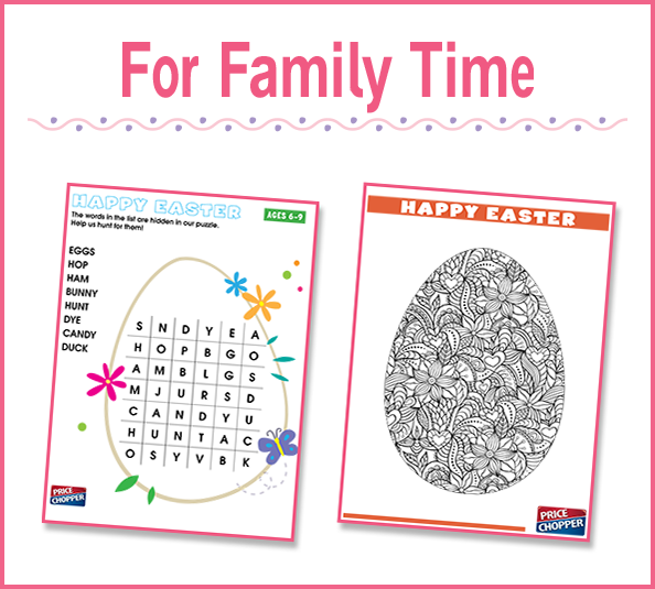 Easter Activity Sheets for the Whole Family
