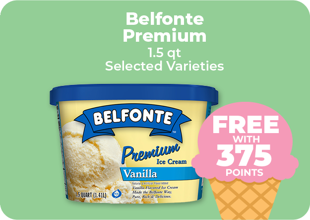 Belfonte Premium Ice Cream 1.5qt, Selected Varieties