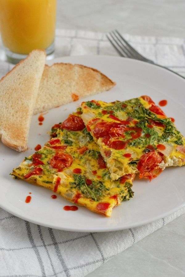 Roasted Veggie & Bacon Sheet-Pan Frittata Roasted Veggie & Bacon Sheet-Pan Frittata