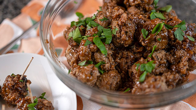 Honey BBQ Slow Cooker Meatballs