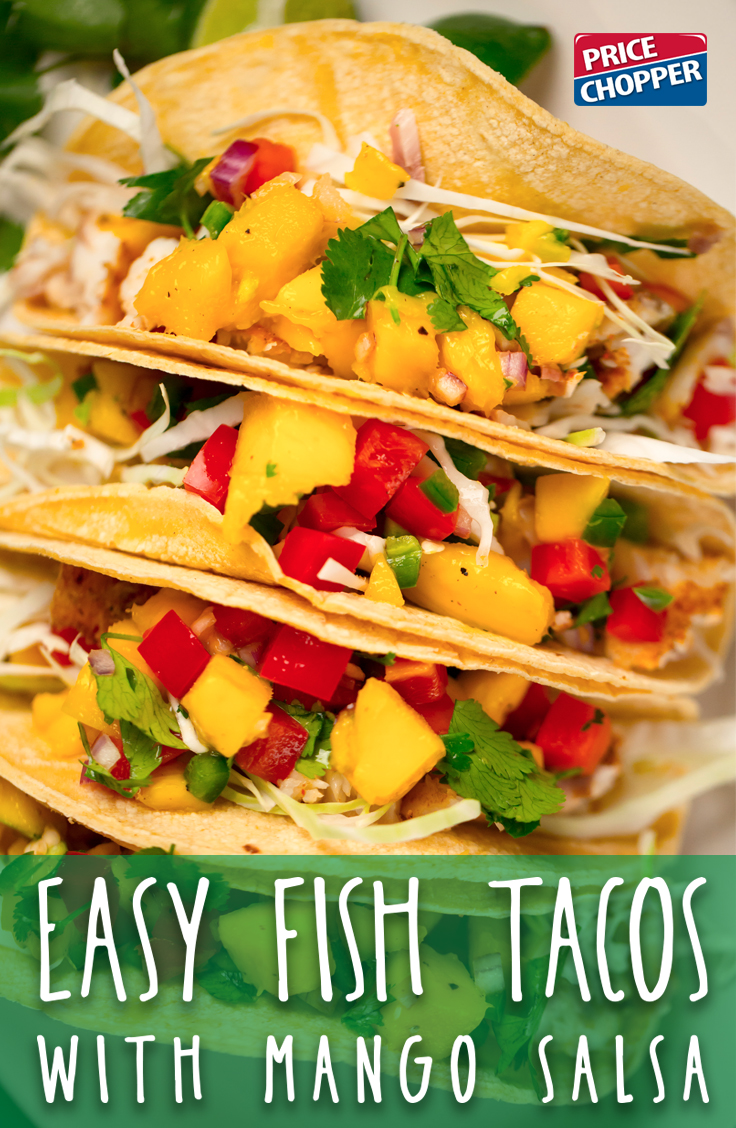 Tilapia Tacos with Simple Mango Salsa
