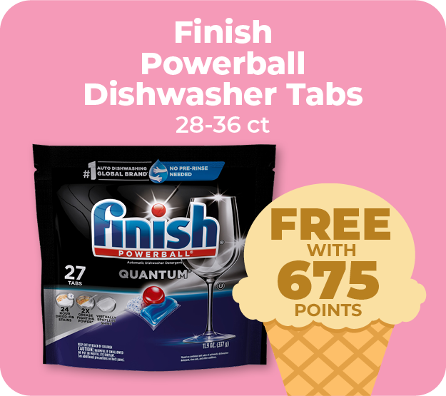 Finish Powerball Dishwasher Tabs 28 or 36ct