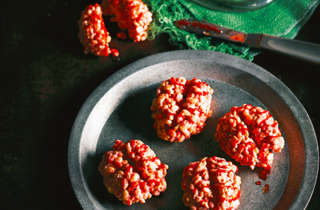 brain shaped Rice Krispie treats
