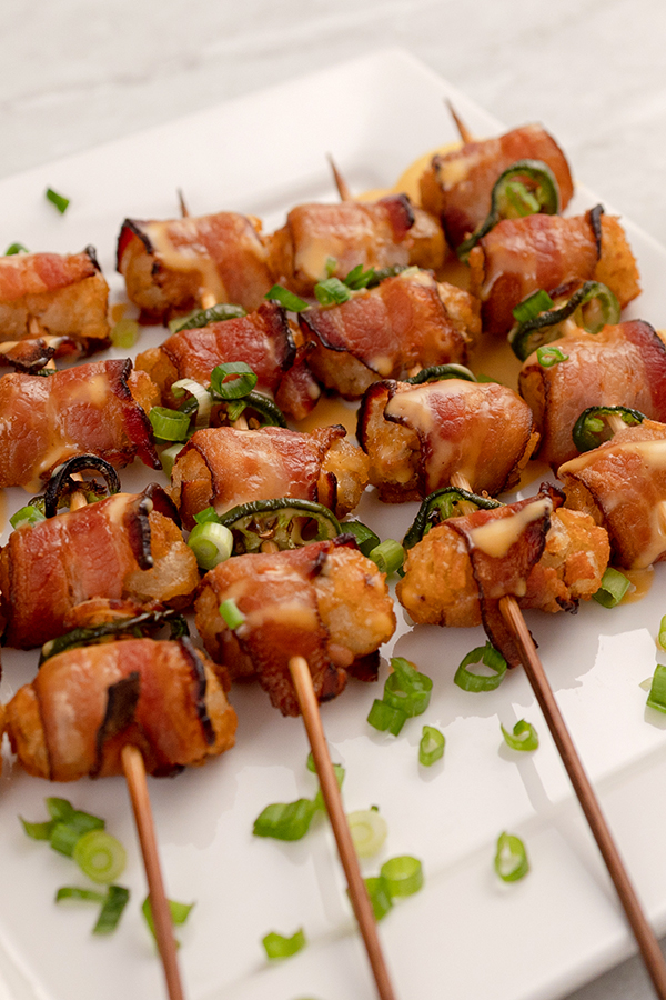 Loaded Tots on a Stick Loaded Tots on a Stick