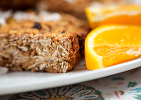 Orange Almond Granola Bars 