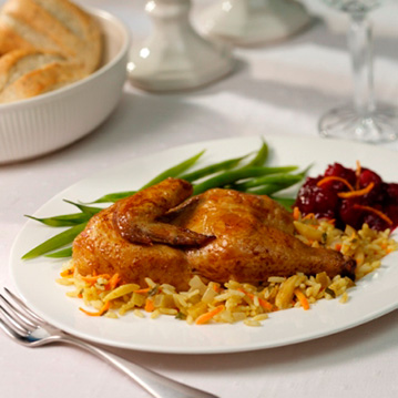 Rock Cornish Hens with Rice Stuffing Rock Cornish Hens with Rice Stuffing