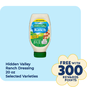 Hidden Valley Ranch Dressing 20oz, Selected Varieties