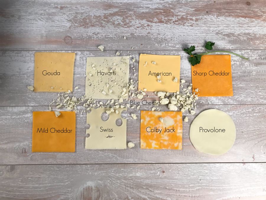 assorted cheeses