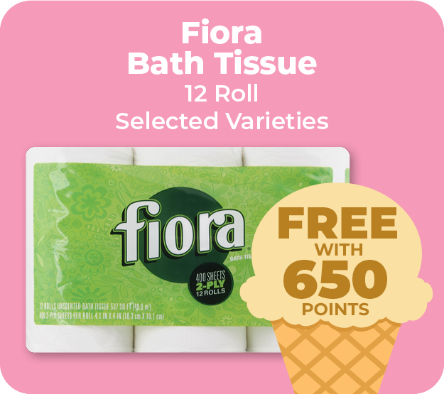 Fiora Bath Tissue 12 roll, Selected Varieties