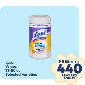 Lysol Wipes 75-80ct, Selected Varieties