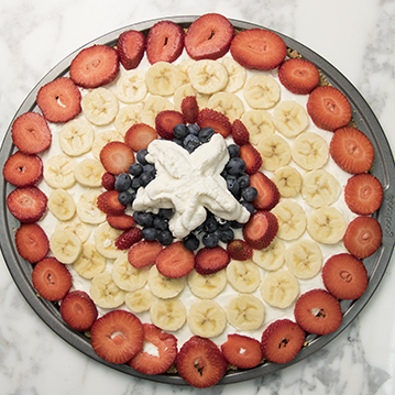 Captain America Fruit Tart Shield Captain America Fruit Tart Shield